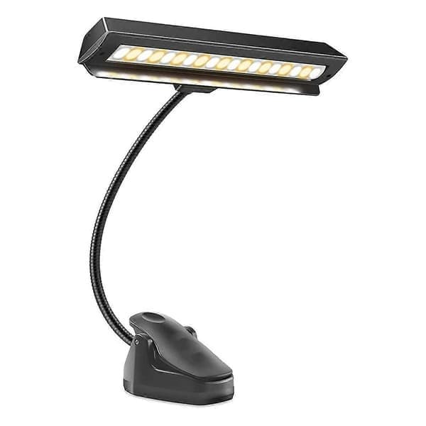 Genopladelig Nodelampe - Clip-on til Musikere