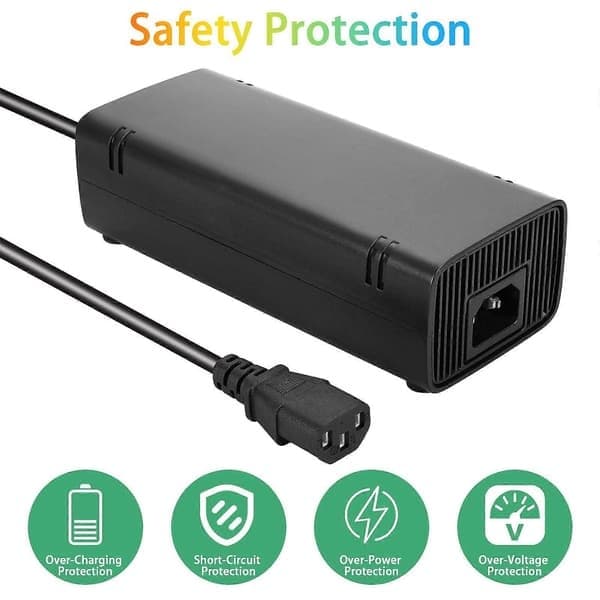 For Microsoft Xbox 360 E konsoll strømforsyning lader 135W 100-240V 2A AC-adapter EU-plugg