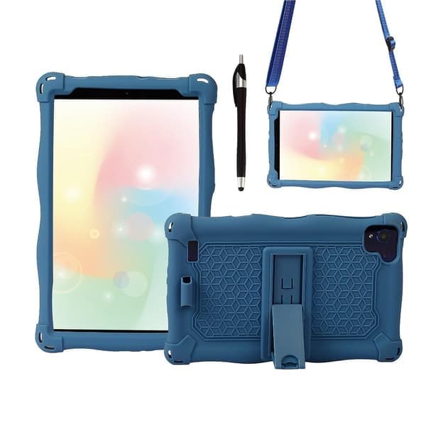 Tablettikotelo Galaxy Tab A7 Lite 2021 8,7 tuuman T220 T225 silikonikotelo tablettiteline kynällä ja