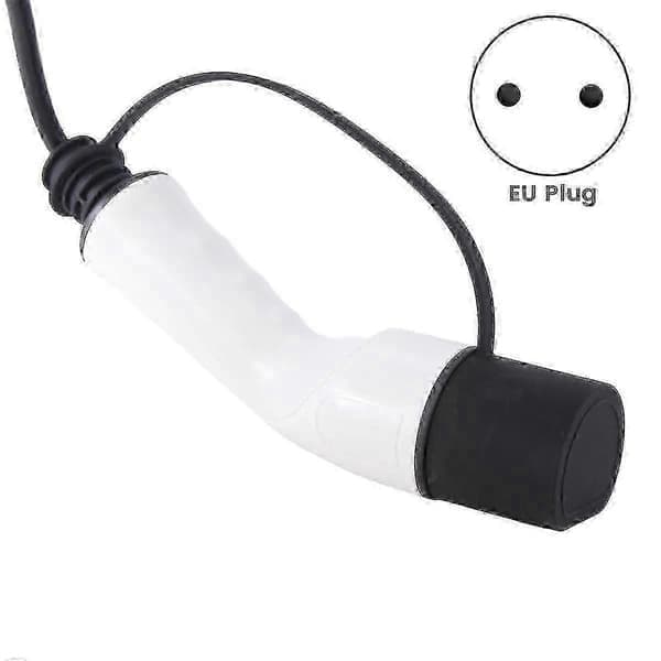 EV-stik 16A Type 2 hanstik til Schuko-stikdåse EV-opladningsadapter til EV-ladestation elbil, EU-stik