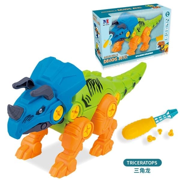 4-pakning DIY dinosaurleker med driller, dinosaurgaver til gutter og jenter 3 4 5 år og oppover