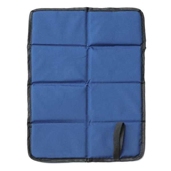 Sæt med 3 foldbare udendørs siddehynder — 29 x 39 x 1 cm — Blå, Grå, Sort — Opbevaringspose inkluderet — Oxford-stof