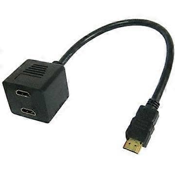 HDMI 19-pin kabel, 2 x HDMI 19-pin kabel (0,3 m)