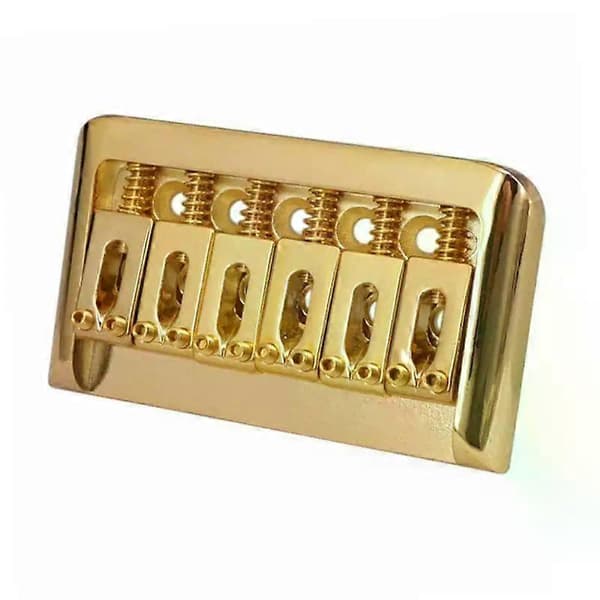 Gitarr Hardtail Stall Sadel för ST/TL 6-strängad Gitarr Fasta Hard Tail Delar för Elgitarr Tillbehör Krom/Svart/Guld Gold