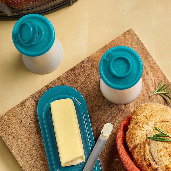 Salt- och pepparströare, 2-delat set, lufttäta lock, BPA-fritt, diskmaskinssäkert