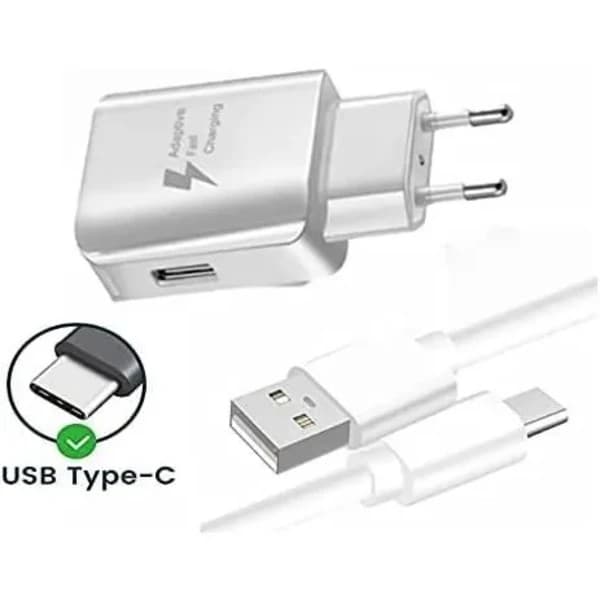 Supertilbud til lav pris! Lader - Kompatibel med Samsung - Galaxy A05s - 3A Hurtiglader med USB-C-kabel - Glad