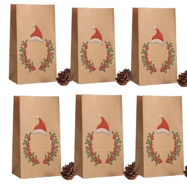 12-pack julklappslådor i tomteluvaform, jul