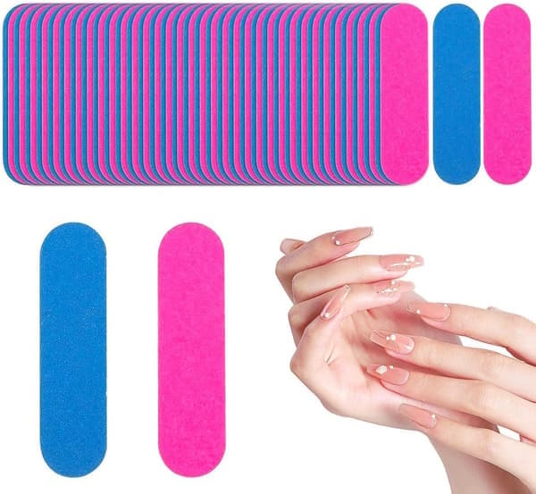 100 st Mini Nagelfil Engångs Professionell Nagelfil Nagelfil Set Vård Mini Nagelfilar Professionella Manikyrverktyg