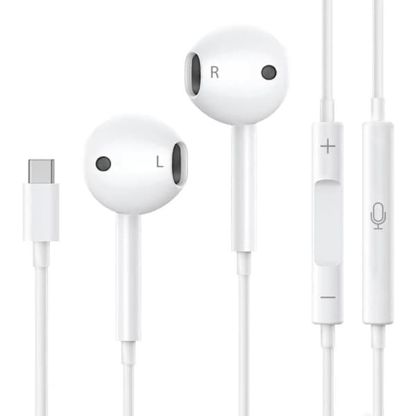 Trådbundna hörlurar för iPhone 17 / 17 PLUS / 17 PRO iPhone 16 / 16 PLUS / 16 PRO / 16 PRO MAX / 16e / 15 / 15 PLUS / 15 PRO / 15 PRO MAX