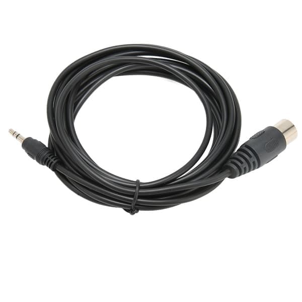 7-pin Din hann til DC 3,5 mm hannkabel erstatning Stereo MIDI DIN 7-pin til 3,5 mm lyd- og videokabel 3 meter