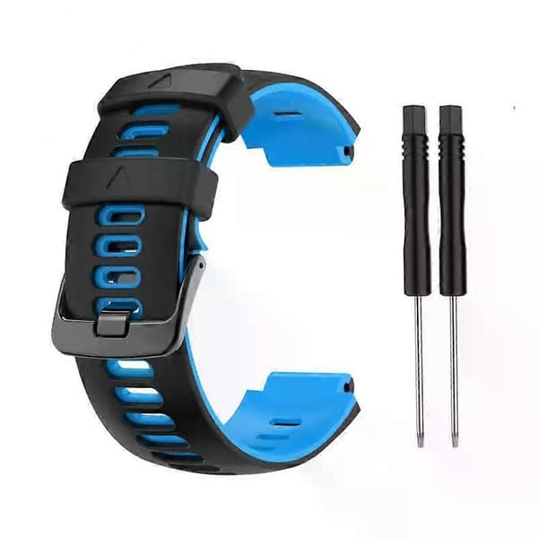Smarte tilbehør Silikonerem 22 mm til Garmin Forerunner 735 Xt Urrem To-farvet Urrem Blød Style C A2