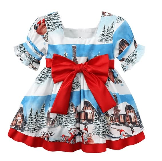 Barn Jul Prinsessklänning Babyflicka 100cm