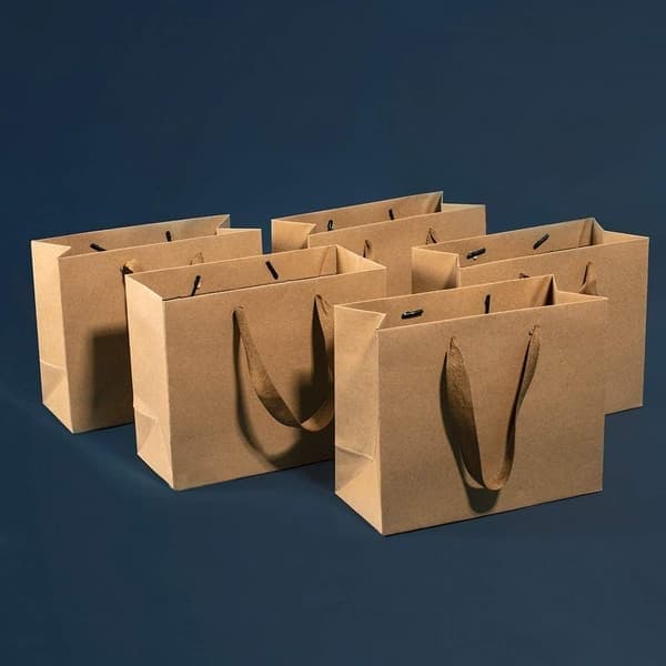 Gavepose - Gaveindpakning - 10 stk - 32*28*11,5 cm - Gavepose - Pose - Papir - Til jul, fødselsdage, fester - Papirbærepose