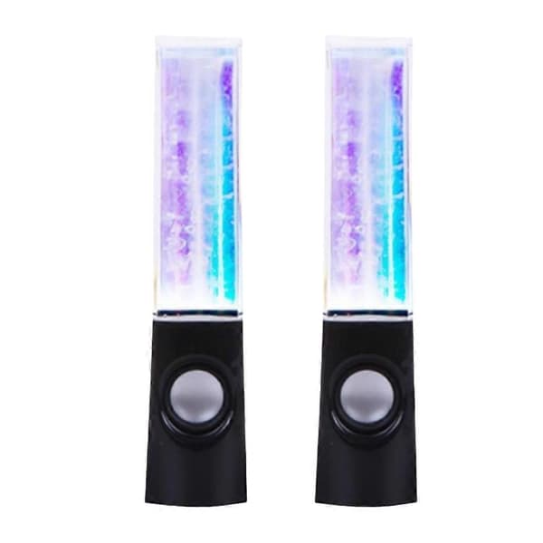 Trådløs dansende vannhøyttaler LED-lys fontenehøyttaler hjemmefest White