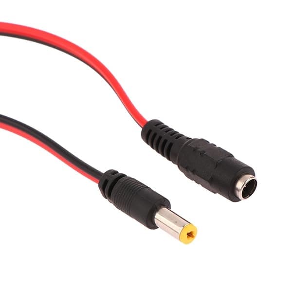 5 stk. DC strøm han-hun kabel 12V stik DC adapter kabelstik A A