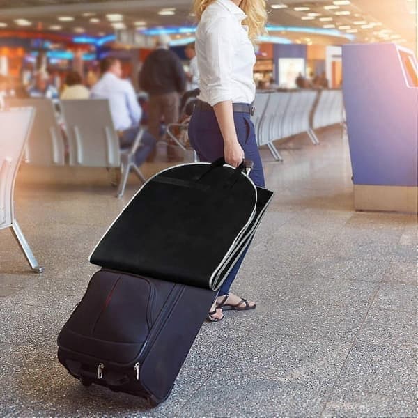Klesposer 2-pakning kompatibel med oppbevaring Reise Ikke-vevd stoff Kjolepose
