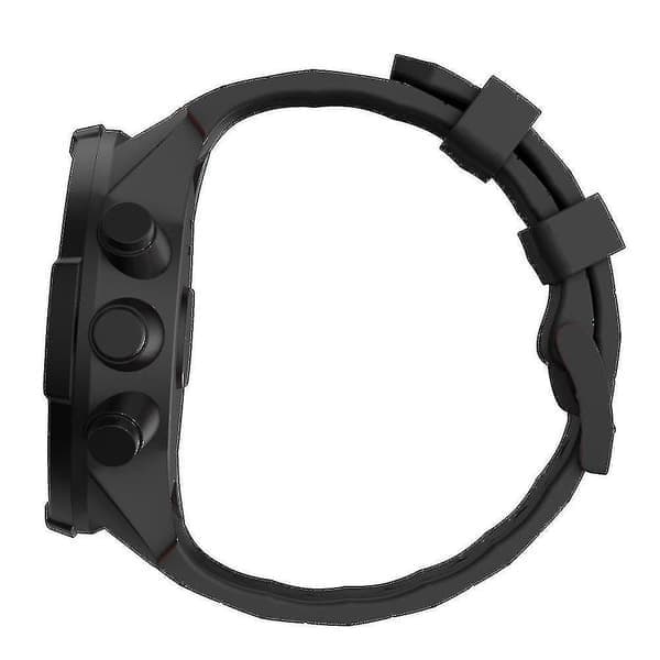 Kompatibel sort silikonerem til Suunto 9 Baro