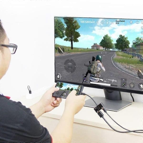 ONTEN OTN-9592A Type-C til HDMI-konverter 4K 60Hz udgangsadapter til skærmspejling af bærbar computer/telefon