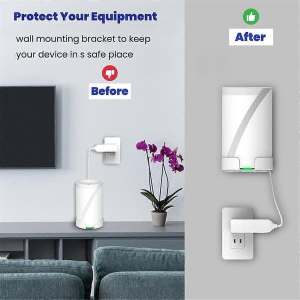 Router vægbeslag egnet til TP Link Deco BE63/BE65/BE10000 Mesh Wifi7 Router Pladsbesparende