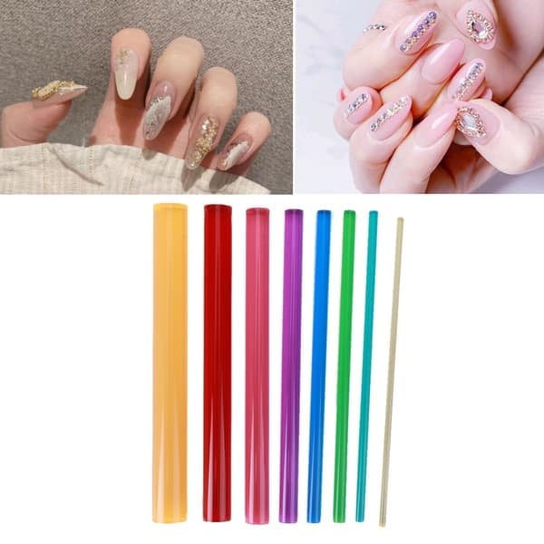 8st DIY Akrylpinne Mandala Dotting Tools Stenmålning Dotting Tools Snideri Keramik Nagelkonstverktyg #1 Mönster Dotting Tools