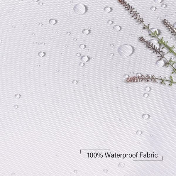 Duschdraperi - 180 x 180 cm Mögelresistent, viktad fåll, vattentätt polyestertyg, badrumsgardin med duschdraperiringar i plast