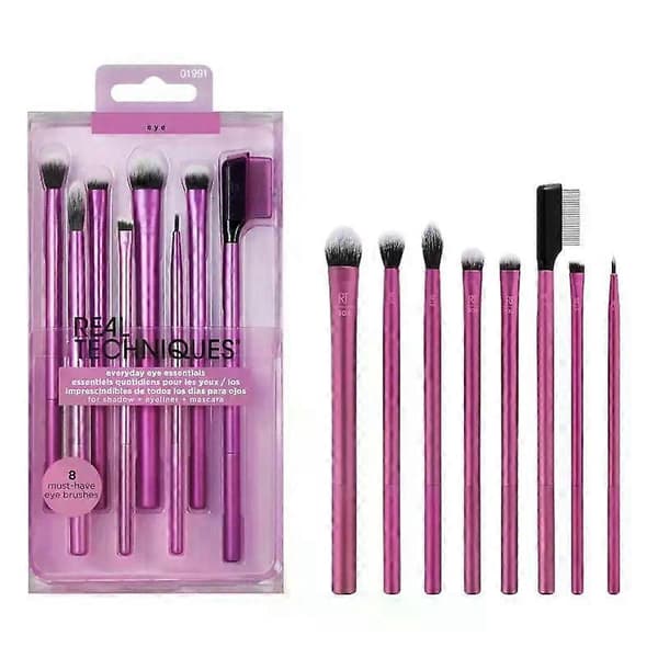 8st vardagliga ögonborstar set eyeliner ögonskugga ögonbryn och ögonfransar resevänlig A1