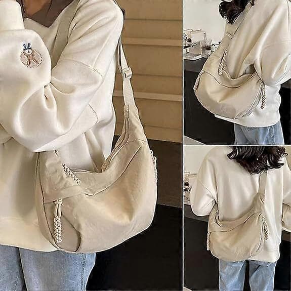 Limorence Dammode Enfärgad Crossbody-väska i Nylon, Arisefrom Nylonväska Grey