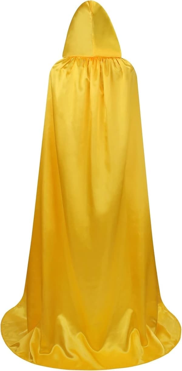 Unisex hettekappe i full lengde Halloween julekostyme festkappe størrelse 170 cm