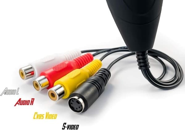 Video Grabber VHS Analog Digital Versjon | Windows 11+ Ny programvare | USB 2.0 Fang VHS-konverterer | Konverter gamle videobånd til Mpeg Digital Fo
