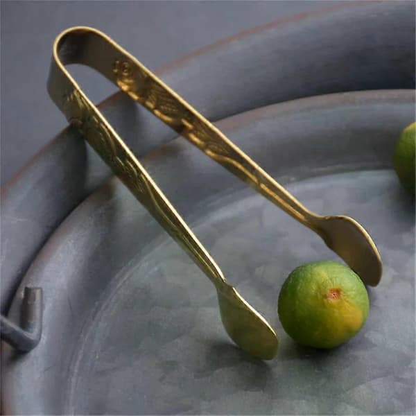 1/2/4 STK. Istang Præget Roset Håndtag Rustfrit Stål Madtang Sølv/Guld Klips BBQ Klips Køkken Bar Style B 1pc