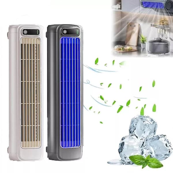Bærbar Cooling Ace, Bærbar Aircondition Køleventilator Stille med 3 Hastigheder Gray