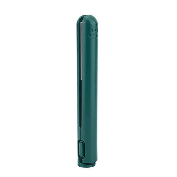 USB-kabel Mini Bærbar Rettetang for Rett og Krøll Dobbelbruk Krølltang Dark Green