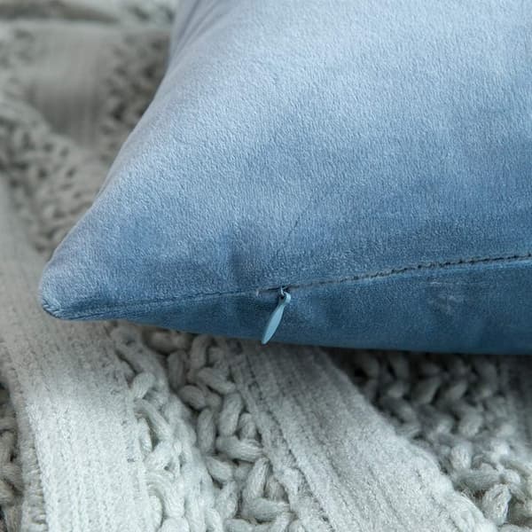 Pyntepude 45x45cm Pudebetræk til stue sofa soveværelse sæt med 2 til hverdagsbrug og også velegnet til helligdage som jul blue