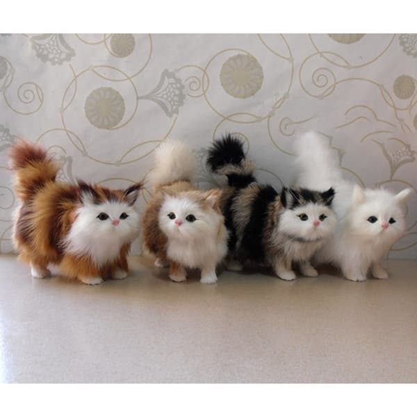 Blødt plys kat udstoppet dyr legetøj julefødselsdagsgave