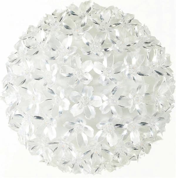 100 LED lyskæde Kuglelys kugle Varm hvid Julepynt Kugle julelys Jul Ca. 15 cm
