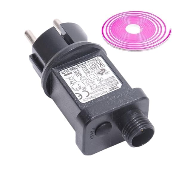LED-driver, 4,5V 0,6A vanntett LED-strømadapter, 31V EU-plugg for lyslenker og flomlys