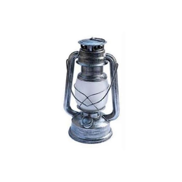 Retro bärbar lykta utomhus camping fotogenlampa Silver