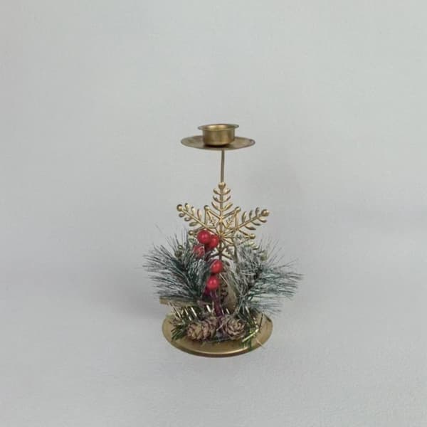 3-pack bordsdekoration jul ljusstake jul mittpunkt julfest presenter ljusstake jul