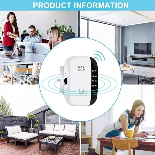 Nyeste WiFi Extender, Trådløs Repeater, repeater, WiFi Extender Signalforstærker til Hjemmet, Trådløs Repeater Langdistanceforstærker