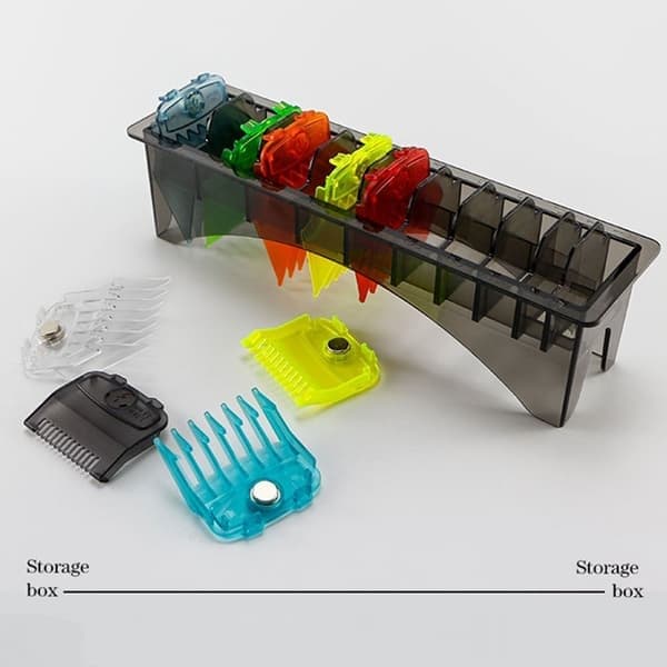 Baslåda Universal Clipper Limit Comb Guide Ersättning Barberare Transparent 8 cells