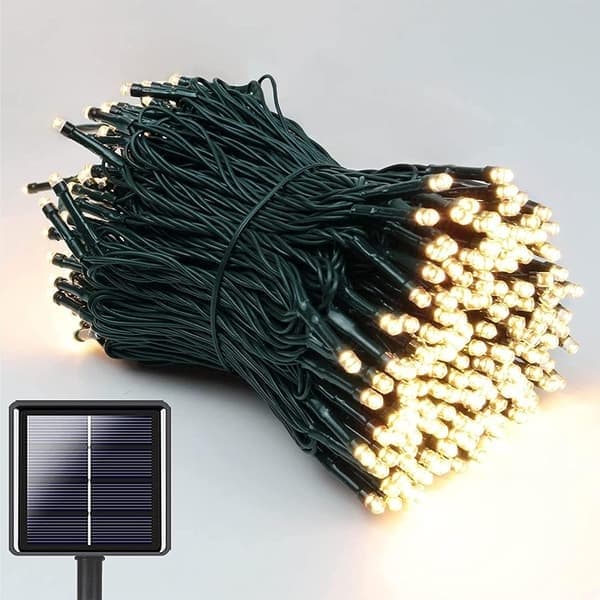 Solcelle julelys utendørs 20m 200 LED