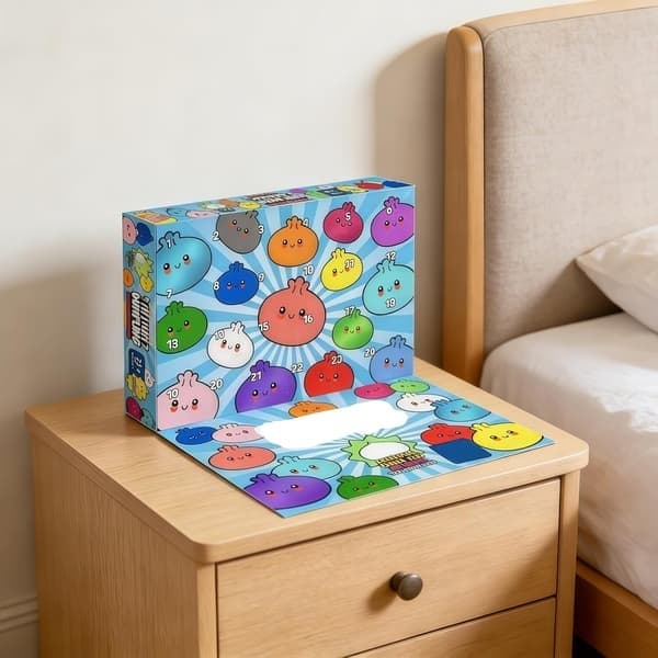 2026 Ny Squishy Bun Bao Bun Mystisk Julekalender (24 TILFELDIGE Dumplings) E