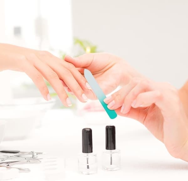 3-pack professionella premium nagelfilar i glas med fodral Multicolo