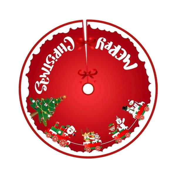 Julgransmatta Basöverdrag Julgransmatta Diameter 90cm Varm Jul Style B