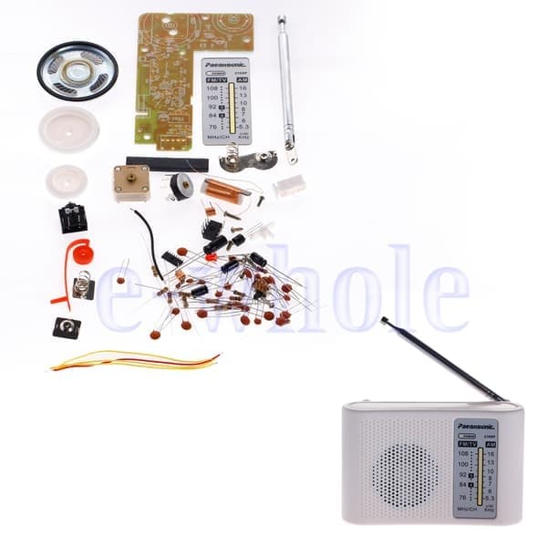 AM FM Radio Eksperimentkort DIY-SETT Utdanning Elektronisk