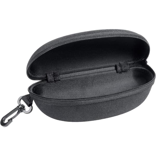 PC svart glidelås clamshell hardt solbrilleetui brilleveske