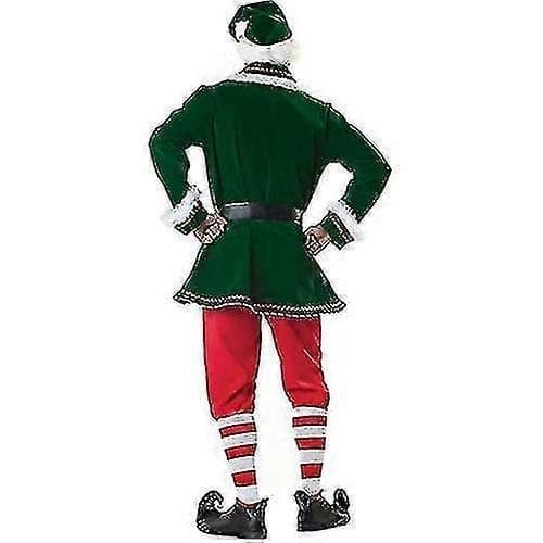 Mænds Nisse Julemandskostume Deluxe Sæt Cosplay Kostume/YY