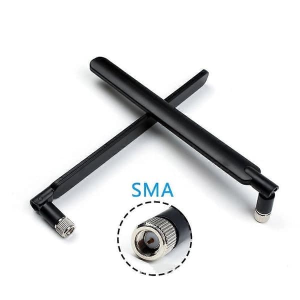 2 STK 5dBi High Gain WiFi Antenne SMA Han 4G LTE Trådløs Router Antenne til Huawei B315 B310 B593 B525 B880 B890 E5186 Sort