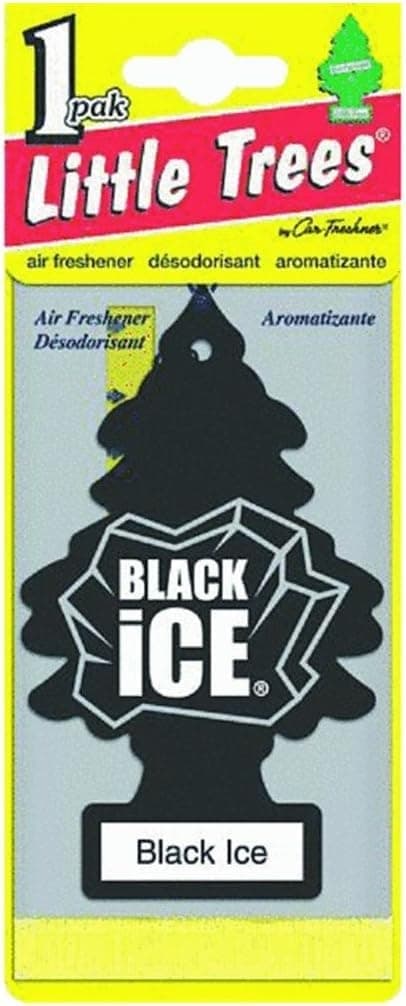 Luftfräschare Träd MTR0004 Black Ice Doft För Bil Hem Båt Husvagn - Enkelförpackning