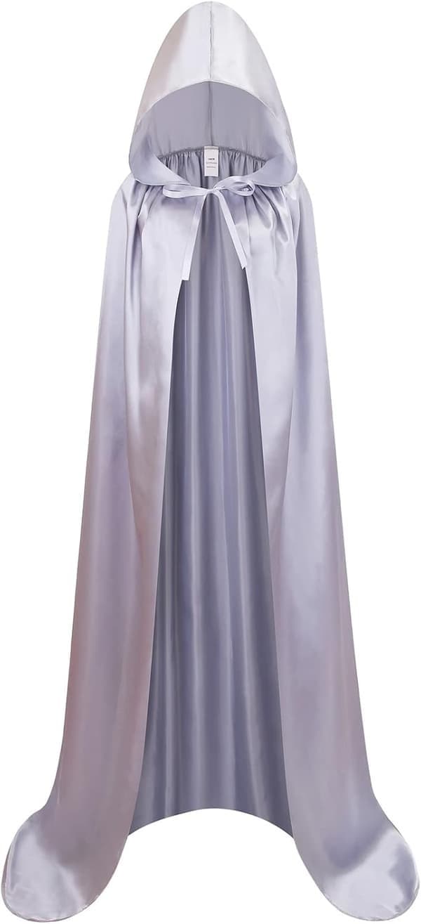 Unisex hettekappe for voksne, full lengde, Halloween, julekostyme, festkappe, størrelse 150 cm